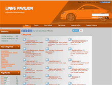 Tablet Screenshot of linkspavilion.com